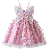 NNJXD Flower Girl Embroidery Dress Little Princess Tie Bowknot Summer Casual Dresses