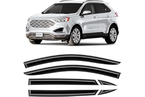 CLIM ART Incredibly Durable Rain Guards for Ford Edge 2015-2024, Original Tape-on Window Deflectors, Vent Deflector, Window V