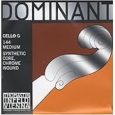Thomastik-Infeld 144-4/4 Dominant Nylon Core Cello String, Chrome Wound, Medium Gauge, 4/4 Scale, G