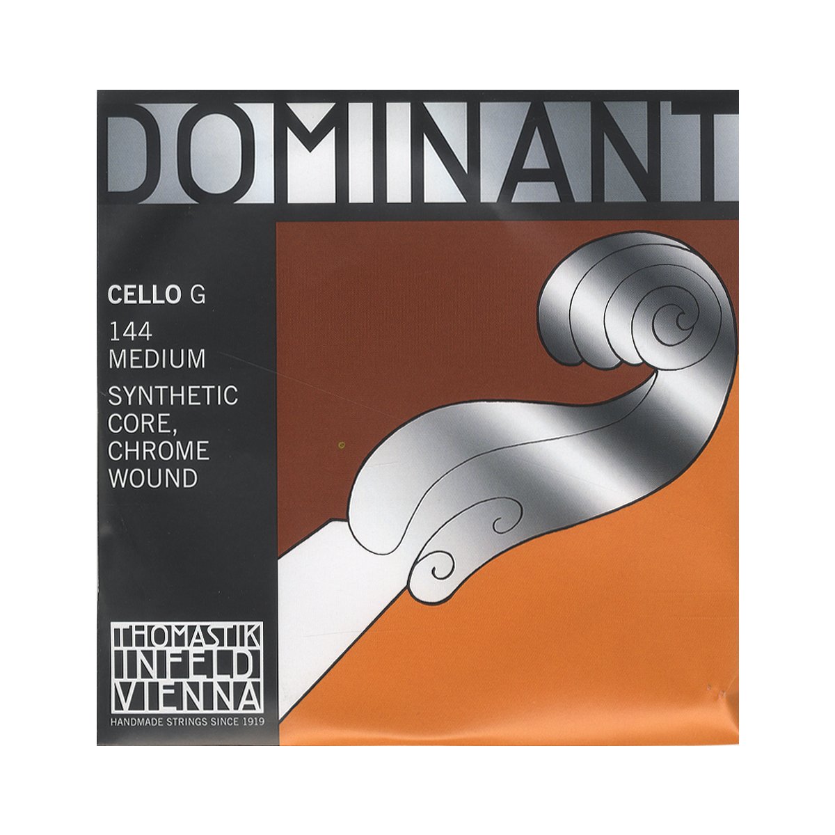 Thomastik single string for cello 4/4 Dominant - G string nylon core, chrome wound, medium