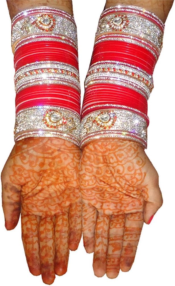 Saluja Punjabi Juti Women's Wedding Bridal Chura Bangle Sets