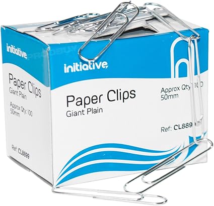 unidades 200] – Gigante 50 mm Plain pulido acero grandes Clips de papel de oficina archivador de: Amazon.es: Oficina y papelería