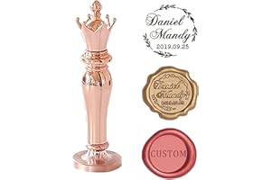 Custom Wax Seal Stamp Personalized Name/Text/Letter Sealing Wax Stamp for Wedding Party Invitations Packing Decor Letters Env