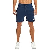 Ouber Men's Cotton Sweat Shorts Athletic Gym Workout Shorts Sporty Casual Shorts