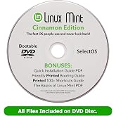 Linux Mint Cinnamon Bootable DVD Disc, 2026 version Compatible with Intel 64-bit and AMD 64-bit Computers