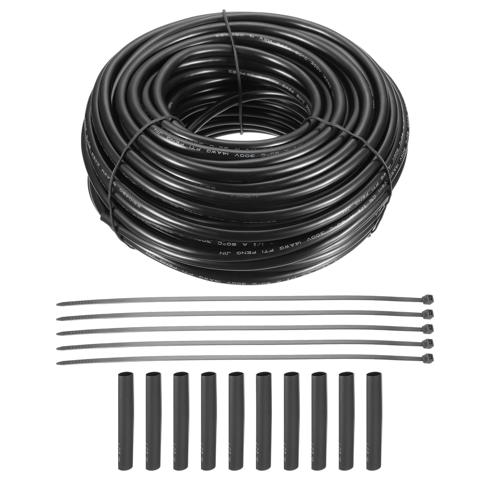 uxcell 14 Gauge Wire 2 Conductor Electrical Wire, 14 AWG Stranded PVC Cord, 14/2 Low Voltage Landscape Lighting Copper Cable for House Wiring Garage Trailer Boat Wiring, 30.5m/100ft