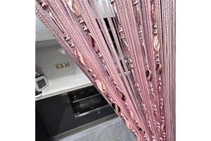 Eve Split 100cmX200cm Decorative Door String Curtain Beads Wall Panel Fringe Window Room Divider Blind for Wedding Coffee Hou