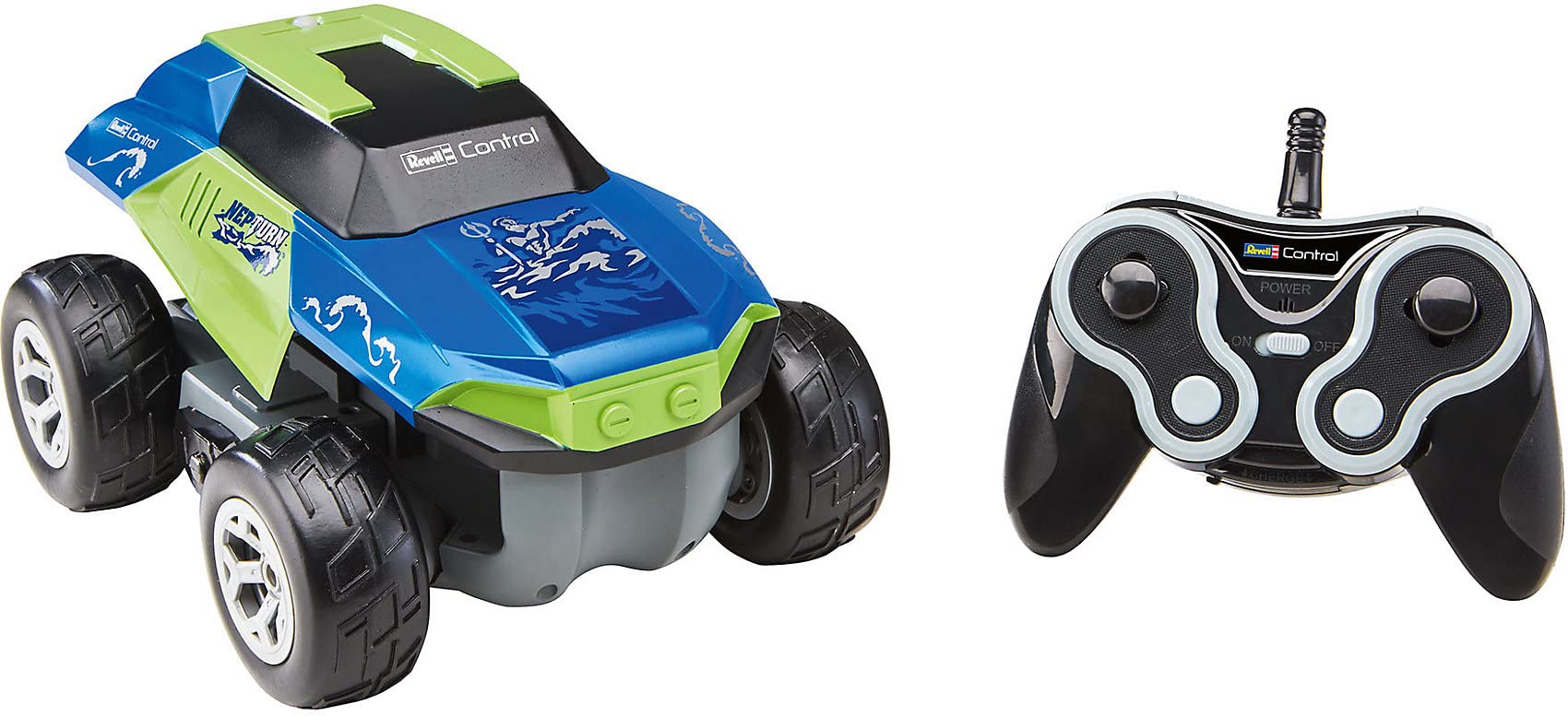 Revell Control 24648 RC Stunt Car NEPTURN Amphibious, Green, Blue