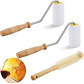 3 Pcs Honey Extractor Uncapping Needle Roller Beekeeping Honey Extractor Tool Beehive Uncapping Roller Honey Extractor Equipment with Cleaning Bee Brush for Honeycomb Honey Extracting Beekeeping Tool