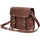 Leather Messenger Bag vintage satchel bag Crossbody Bags for Men and Women unisex office bag