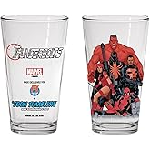 Marvel Thunderbolts Toon Tumblers Previews Exclusive Pint Glass