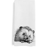 GWFSJYU Hedgehog Gifts Kitchen Towels, Hedgehog Gifts for Women Men, Cute Hedgehogs Dish Tea Towel for Kitchen, Funny Hedgehogs Decorative Hand Towels for Bathroom Decor, 16x24 Inch