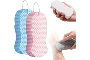 Magic Exfoliating Body Scrubber, 2026 New 3D Super Soft Exfoliating Bath Sponge, Skin Friendly and Reusable for Adults Women 