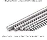 VictorsHome 1.5mm x 300mm Stainless Steel Round Rod 304 10pcs view 4