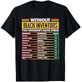 History of Forgotten Black Inventors Black History Month T-Shirt Small