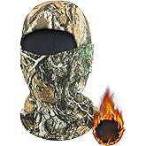 Winter Warm Windproof Camo Balaclava Face Mask for Men, Cold Weather Tactical Ski Mask for Hunting, Skiing, Motorcycling