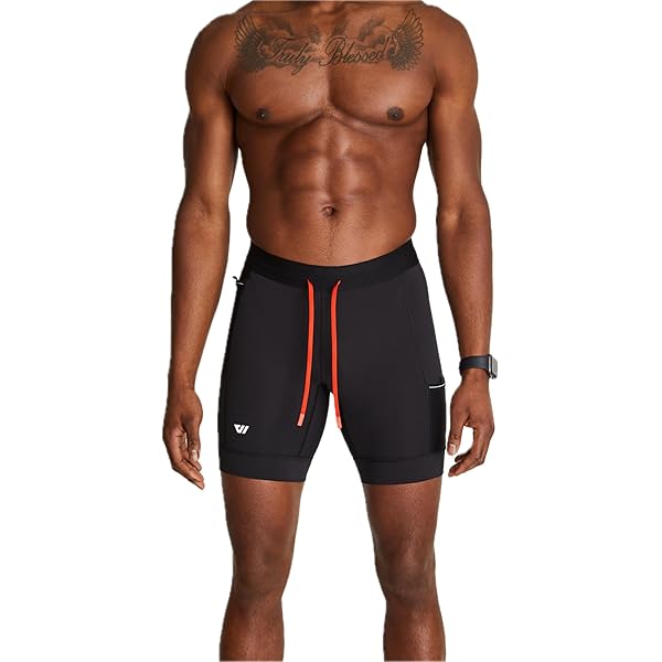 Running Half Tights WOLACO North Moore 9 Compression Shorts Underwear With Phone Pocket At Men's Clothing Store Royal Blue Compression Shorts Men