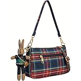 Tartan Plaid Crossbody Bag Teens Cute Everyday Purse Birthday Gift Travel Shoulder Bag Prom Party Clutch Christmas Handbag