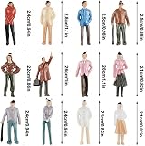 Gejoy 100 Pieces 1:75 Scale Model Trains Figures Tiny People Sitting Standing view 2