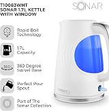 Tower T10083WHT Sonar Textured Kettle 1.7L 3000W Blue Light 360 Base view 2