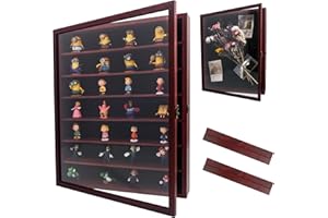 Hodeframe 16x20 Shadow Box Frame with Removable Shelves, Red Deep Memory Box Display Case for Keepsake Collectibles, Coins Military Medals Pins Wedding Flowers