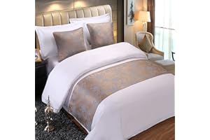 GZQIAWY Bedspreads Bed Runner Throw Bedding Single Queen King Bed Cover Towel Home Hotel Decorations Bed Towel Scarf Blue Flower 19.7 x 82.7 inches (Bed Scarf Only)