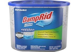 DampRid Fragrance Free Disposable Moisture Absorber with Activated Charcoal - 18oz; Moisture Absorber & Odor Remover