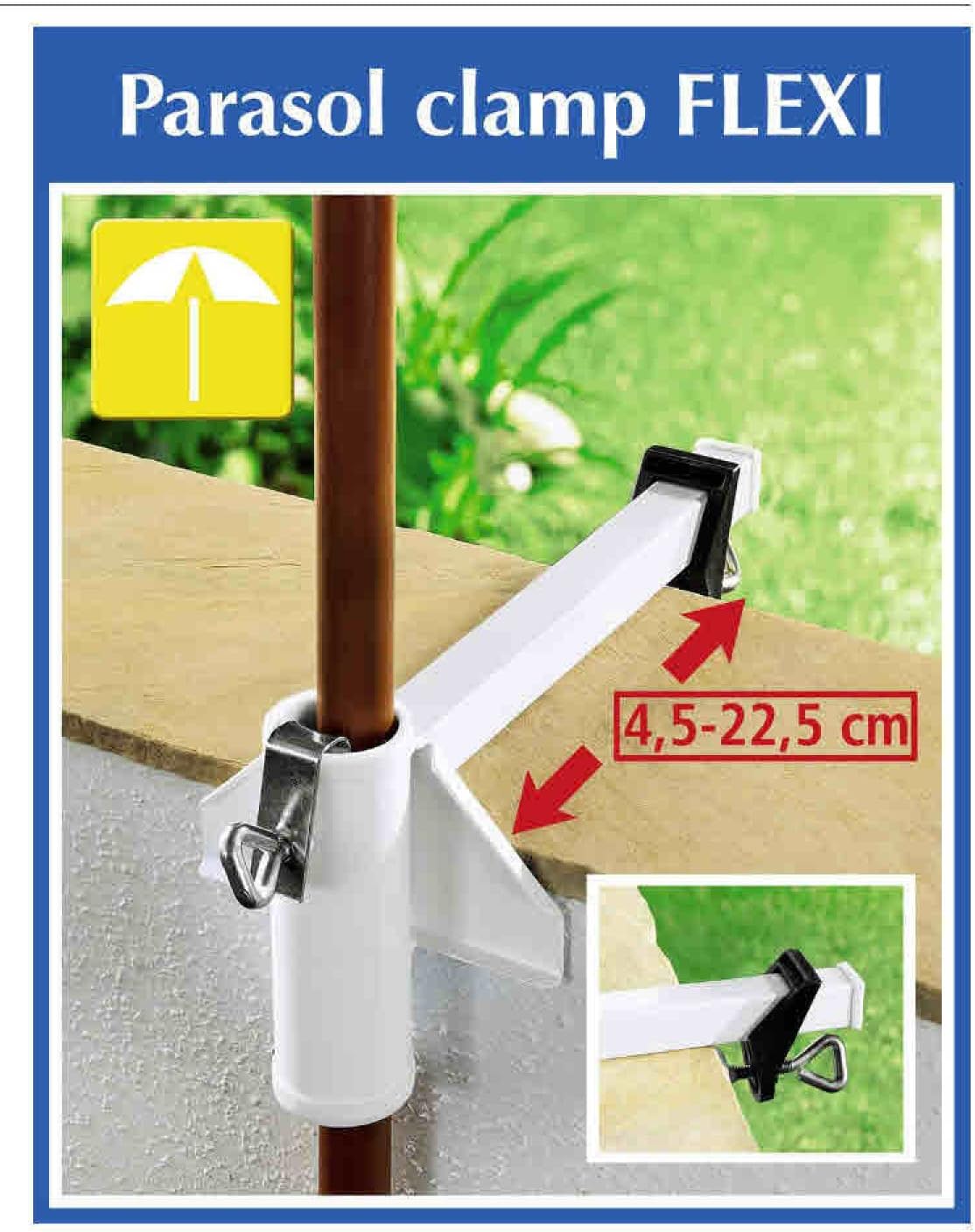 STEEL UMBRELLA RAILING FLEXI CLAMP