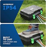 Desiretech Weatherproof Outdoor Box IP54 Heavy-Duty Power Supply Garden Tools view 5