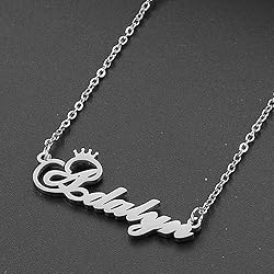 Custom Silver Name Necklace Personalized for