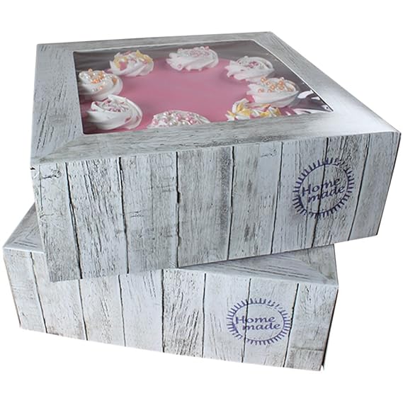 FunCakes Cake Box - Pure - Kuchenschachtel 32 x 32 x 11cm, 2 Stück