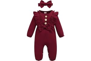 Mioglrie Newborn Baby Girl Clothes One Piece Jumpsuits Clothes Short Sleeve Rompers Summer Clothes for Baby