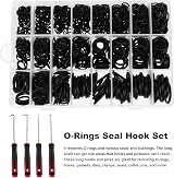 WiMas 1200PCS Rubber O-Ring Assortment Kit 24 Sizes Nitrile Grommet Seals w/ 4 view 2