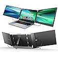 Teamgee 14" Laptop Screen Extender, FHD 1080P IPS Monitor Extender with Foldable Stand & Speakers, HDMI/USB-A/Type-C, Fits 13”-17”（Diagonal Length Laptops, Remote Work, Wins, Mac, Chrome, Switch