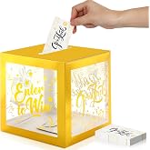 Spiareal Gold Raffle Box with 50 Tickets, Enter to Get Donation Ballot Box