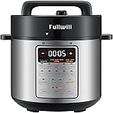 Fullwill Electric Pressure Cooker Uni 6qt, 9-in-1 Multi-Functional Slow Cooker, Rice Cooker, Yogurt Maker, Cake Maker, Sauté 