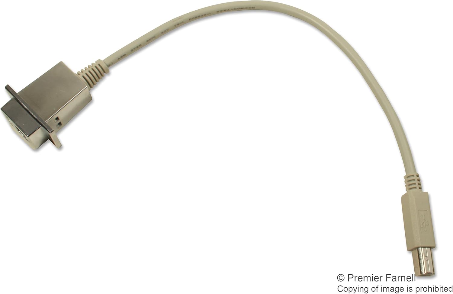 USB Cable Assembly, USB Type B Receptacle, USB Type B Plug