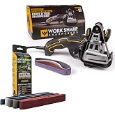 Work Sharp Ken Onion Knife and Tool Sharpener with replacement belts, 7 Speed Motor Control with LED Display