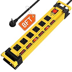 Power Strip Surge Protector 2700J with Individual