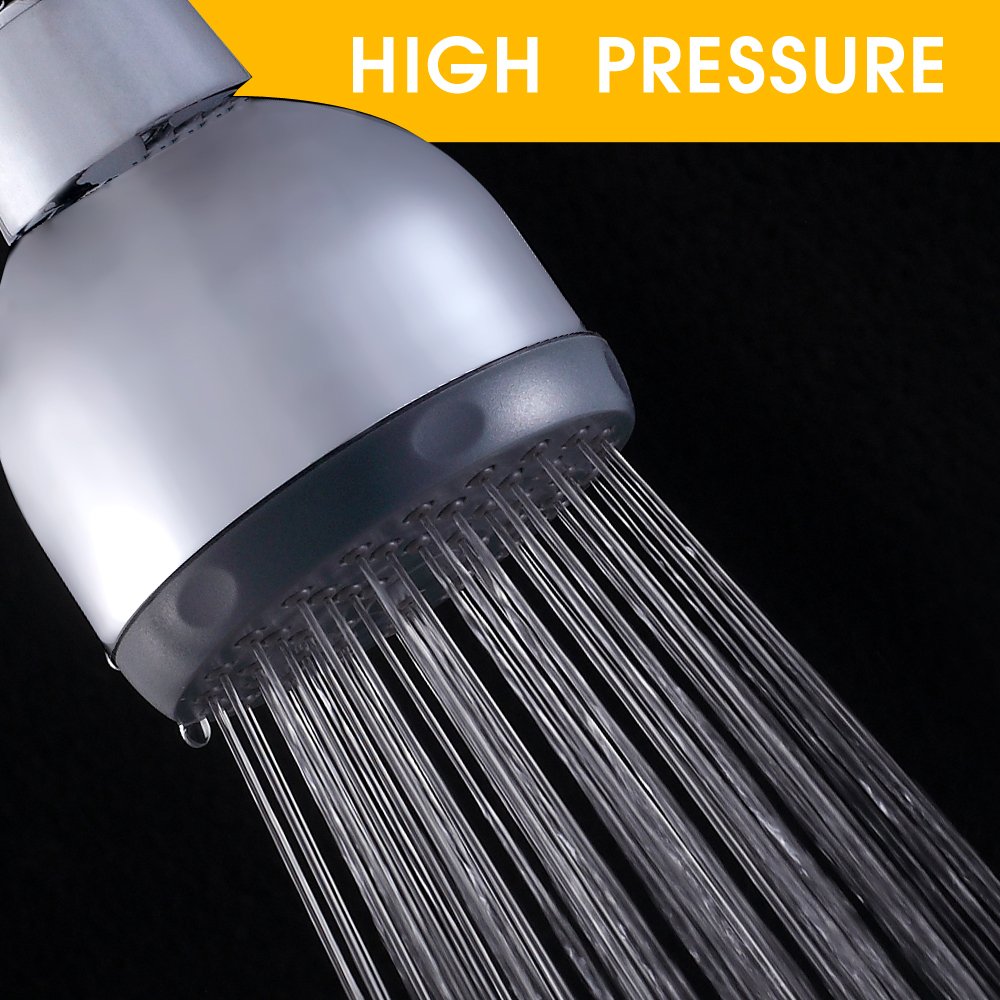 SARLAI Chrome Shower Head Handheld High Flow Pressure Rainfall Wall