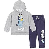 Bluey Fleece Pullover Hoodie and Pants Outfit Set Toddler to Little Kid Sizes (2T - 7-8)