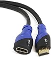Aurum Ultra Series High Speed HDMI Extension Cable Male - Female with Ethernet - Supports 3D & Audio Return Channel [Latest Version] 6 Feet