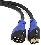 Aurum Ultra Series - High Speed HDMI Extension Cable Male - Female (3 feet) With Ethernet - Supports 3D and Audio Return Channel