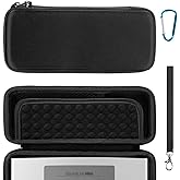 Linkidea Speaker Carrying Case Compatible with Bose Soundlink Mini 1 & 2 (I and II Gen) Case, Protective Hard Shell Travel Bag with Cable Charger Storage (Black)