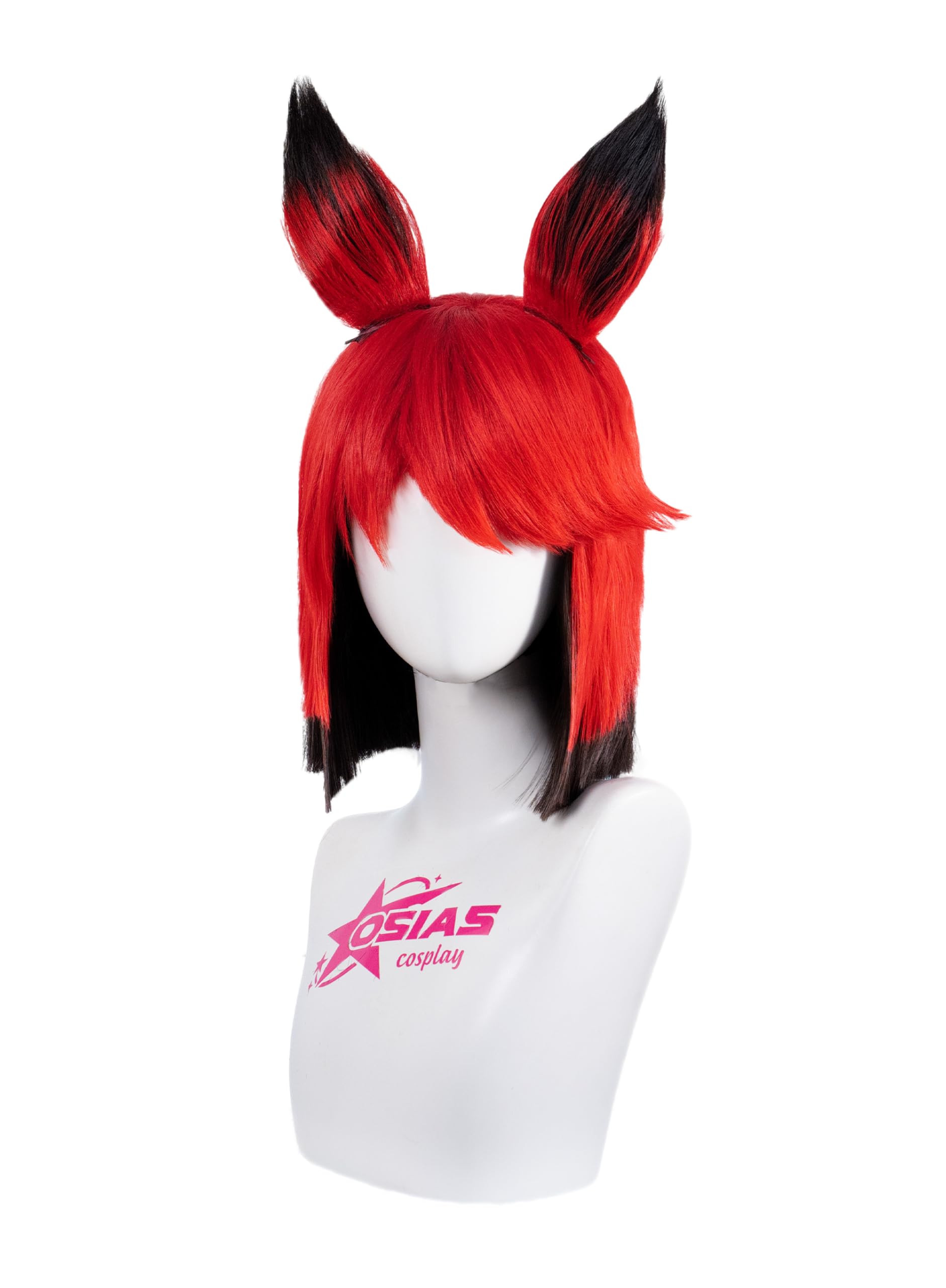 OSIAS Alastor Wig Red Mixed With Black Synthetic Heat Resistant Hair