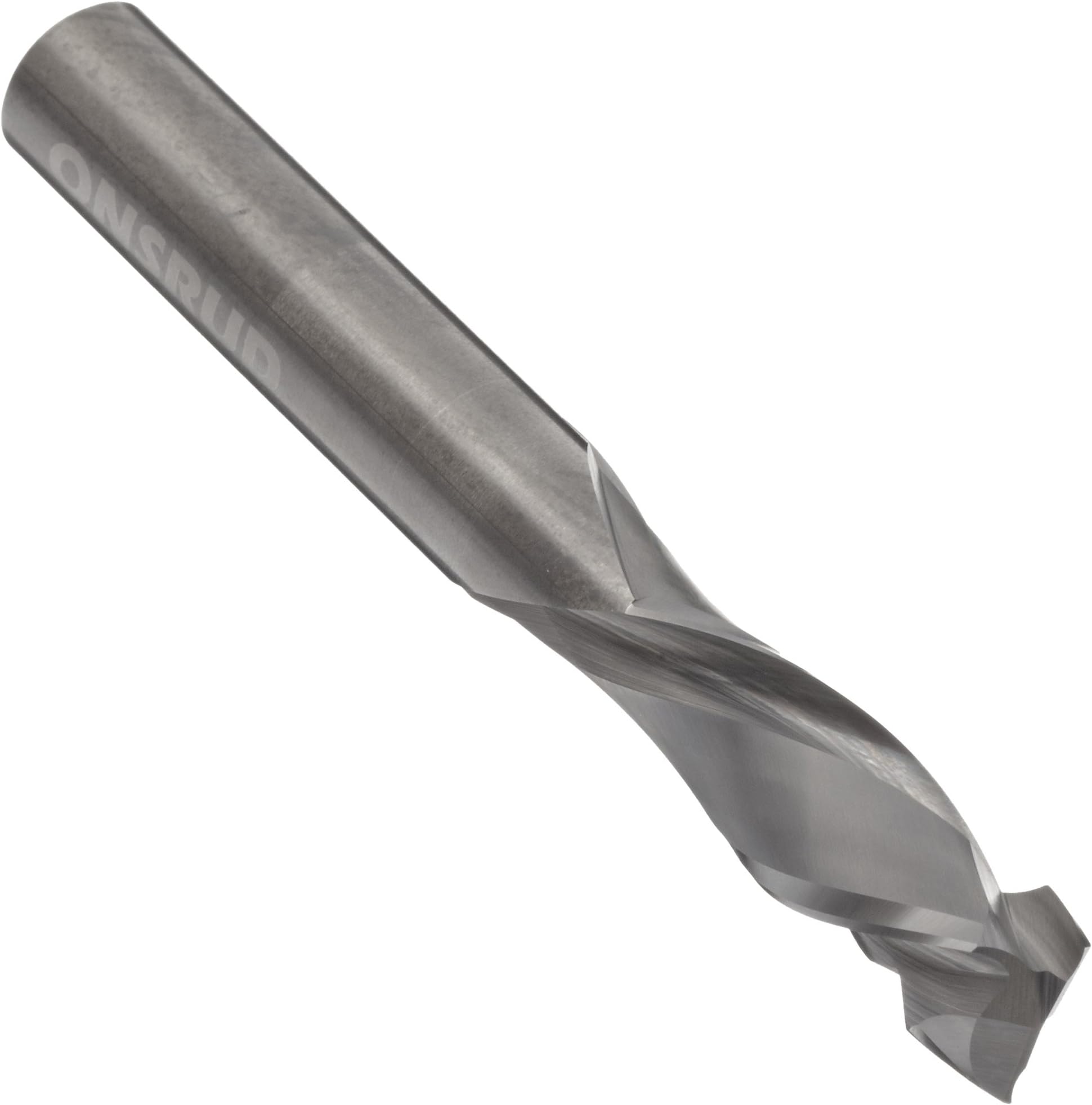 LMT Onsrud 60-173MW Solid Carbide Max Life Compression Spiral Cutting Tool, Inch, Uncoated (Bright) Finish, 30 Degree Helix, 2 Flutes, 3.5000" Overall Length, 0.5000" Cutting Diameter, 0.5000" Shank Diameter