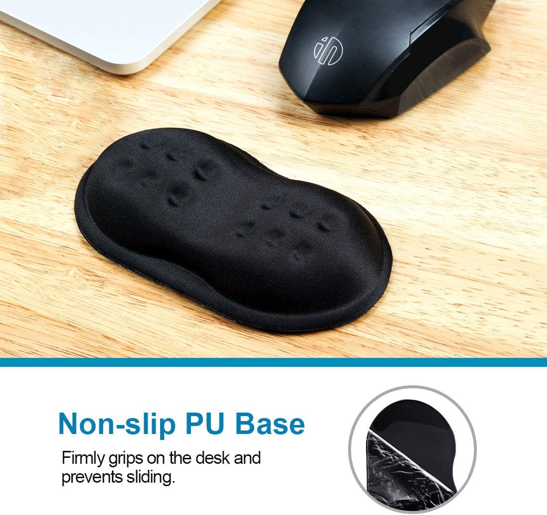 Vankey Soft Memory Foam Mouse Wrist Rest Support, Cool Ergonomic Hand Rest Support for Computer, Laptop, Office, PC Gaming - Massage Holes Design - Easy Typing Wrist Pain Relief and Repair : Office Products