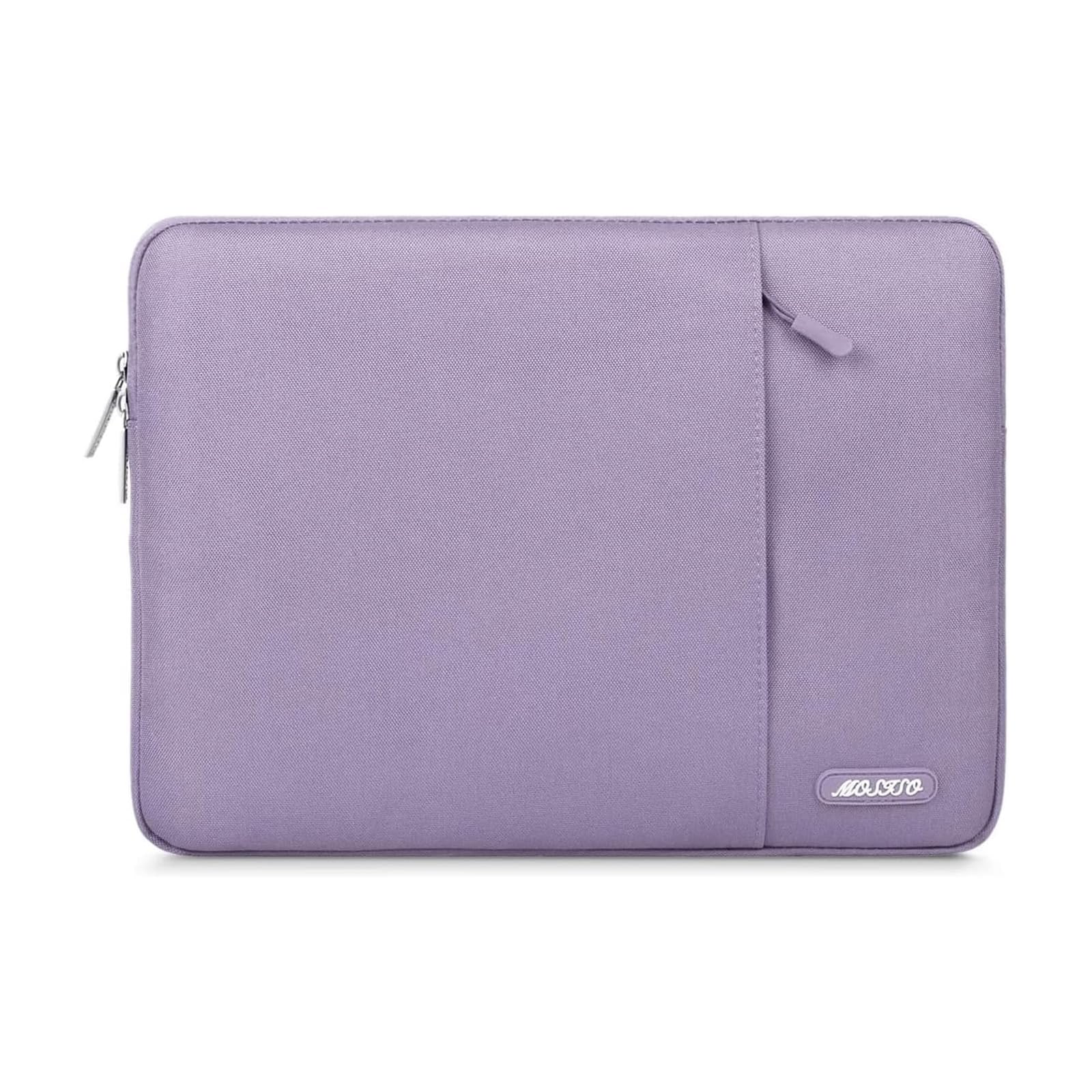 MOSISO Laptop Case 16 inch, 15-15.6 inch Laptop Sleeve Compatible with MacBook Pro 16 M5 M4 M3 M2 M1, HP Acer Dell Lenovo ASUS, Polyester Vertical Computer Sleeve Bag with Pocket, Purple