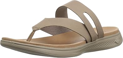 skechers brown flip flops
