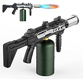 FUNMIXION Powerful Propane Torch Gun, Adjustable Flame Thrower Blow Torch | Removable Stock &amp; Front Grip, Professional Flamethrower Torch for Steak Searing, BBQ, Campfire Starter, Weed Burning, Welding
